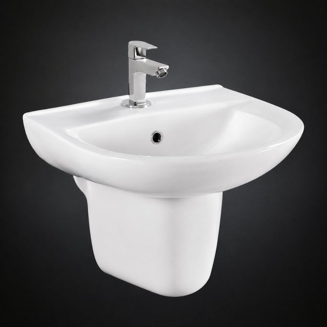 PRESIDENT Washbasin with Pedestal Wash Basin - My Home Studio